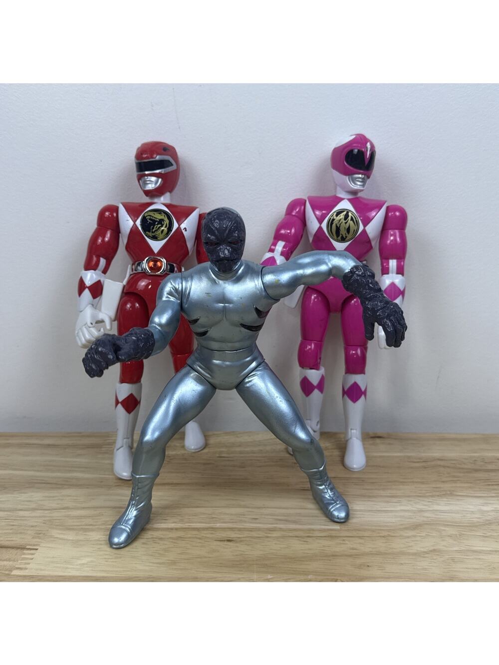Vtg Lot Mighty Morphin Power Rangers Bandai Toys Action Figures Lot Of 3 90s